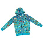 Bluza dresowa rozpinana niebieska