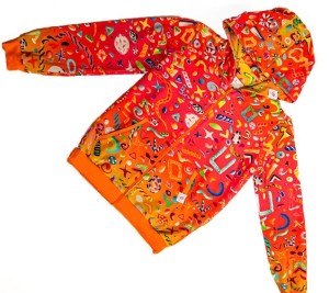 Bluza dresowa rozpinana żółte ombre 